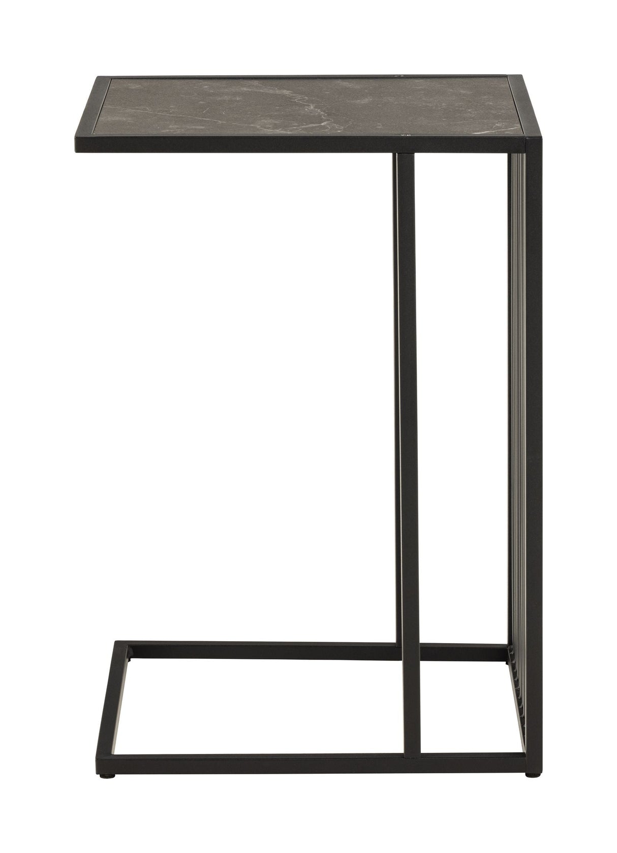 Strington Side table, top Izmir marble-look melamine, 35x43x63