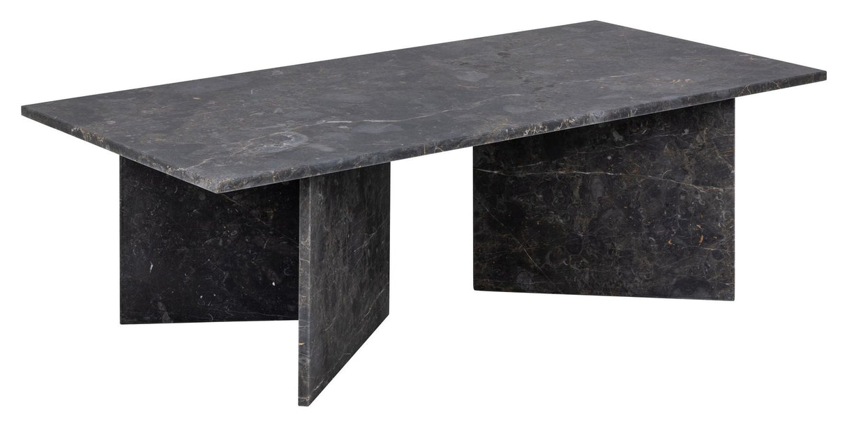 Florence Coffee table, Dark lacquered marble, 140x70