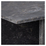 Florence Coffee table, Dark lacquered marble, 140x70