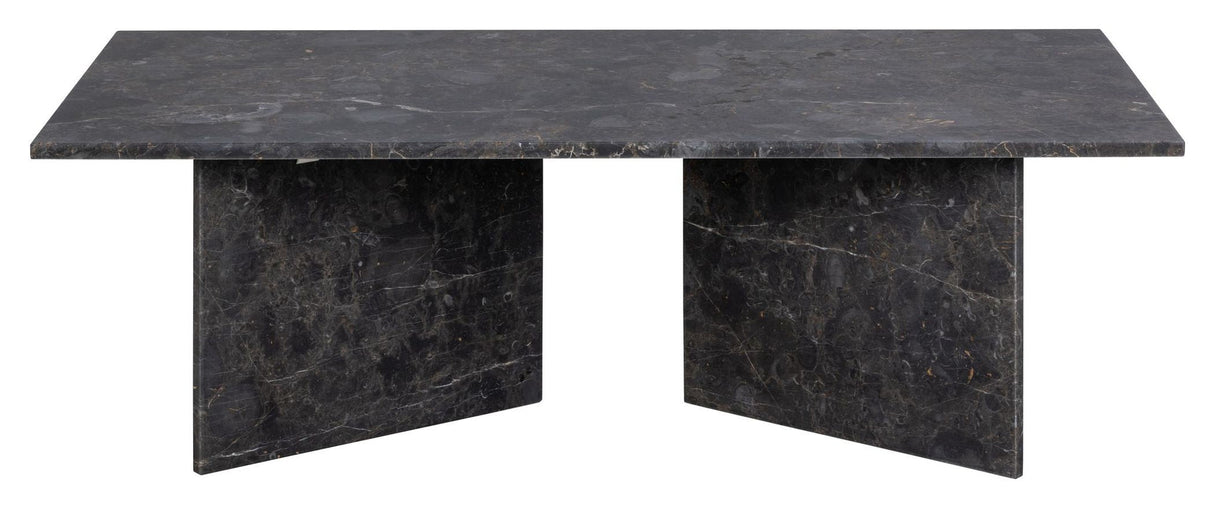 Florence Coffee table, Dark lacquered marble, 140x70