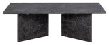 Florence Coffee table, Dark lacquered marble, 140x70