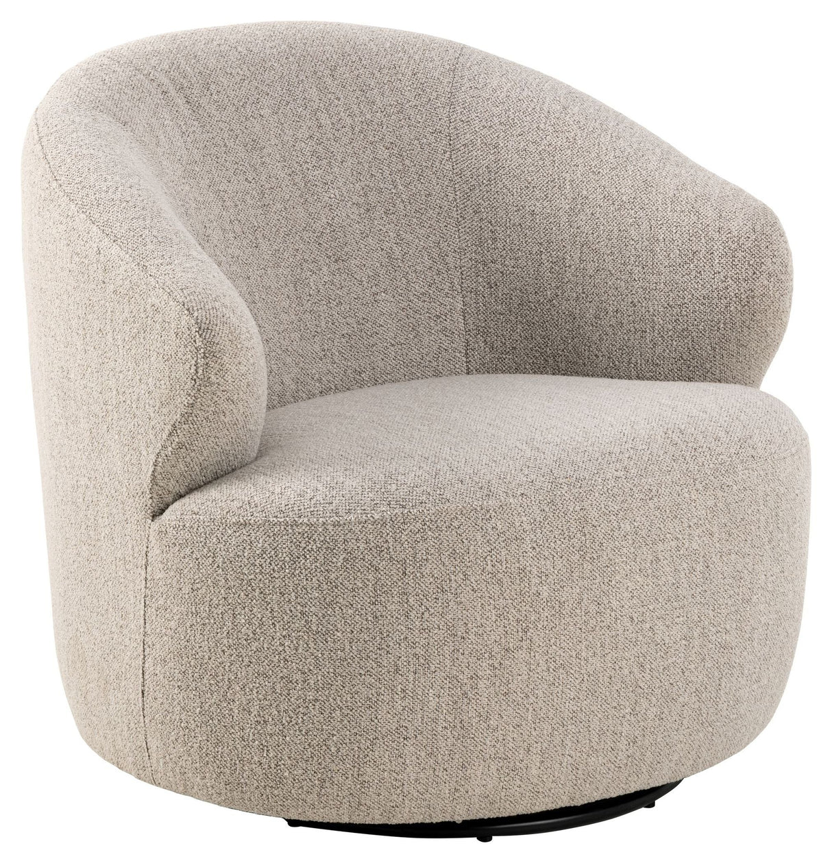 Malmö Lounge chair with swivel function, Beige fabric