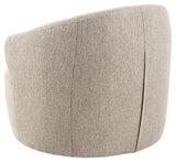 Malmö Lounge chair with swivel function, Beige fabric