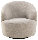 Malmö Lounge chair with swivel function, Beige fabric