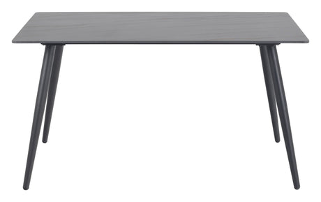 Wicklow Dining table, Matte black ceramic