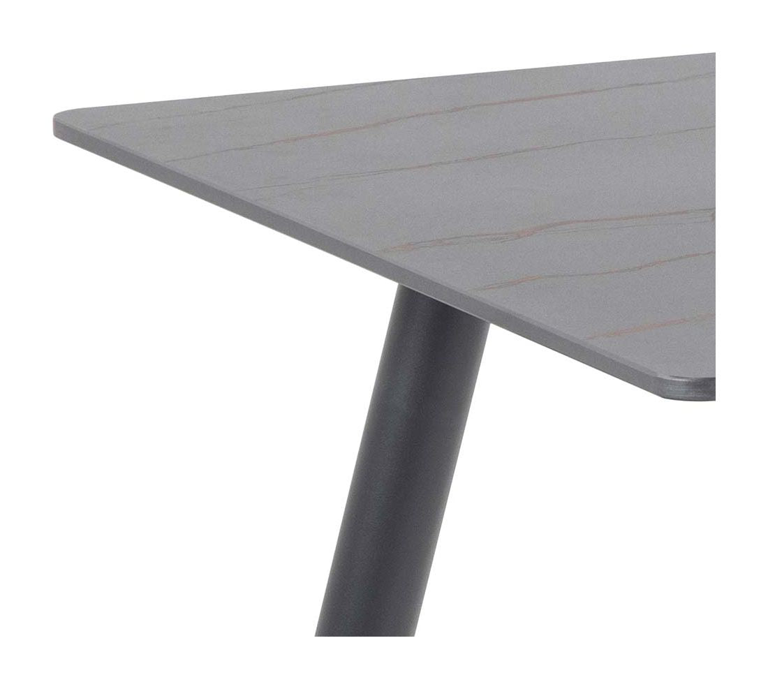 Wicklow Dining table, Matte black ceramic