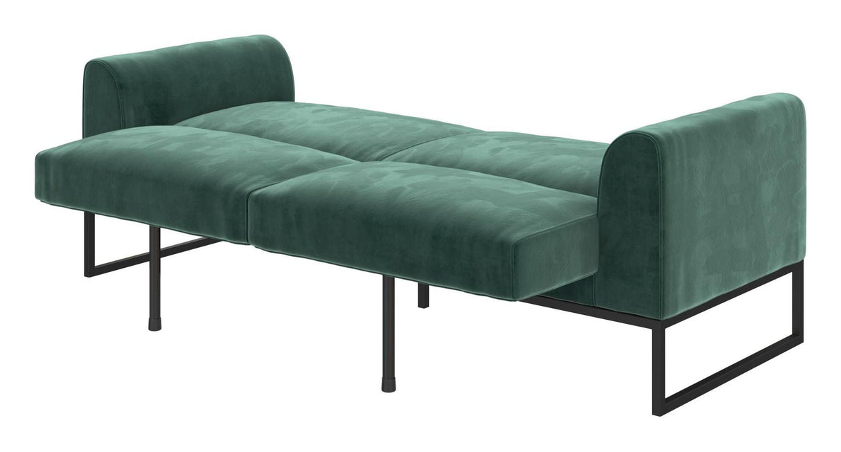 Adley Coil Sofa bed, Green