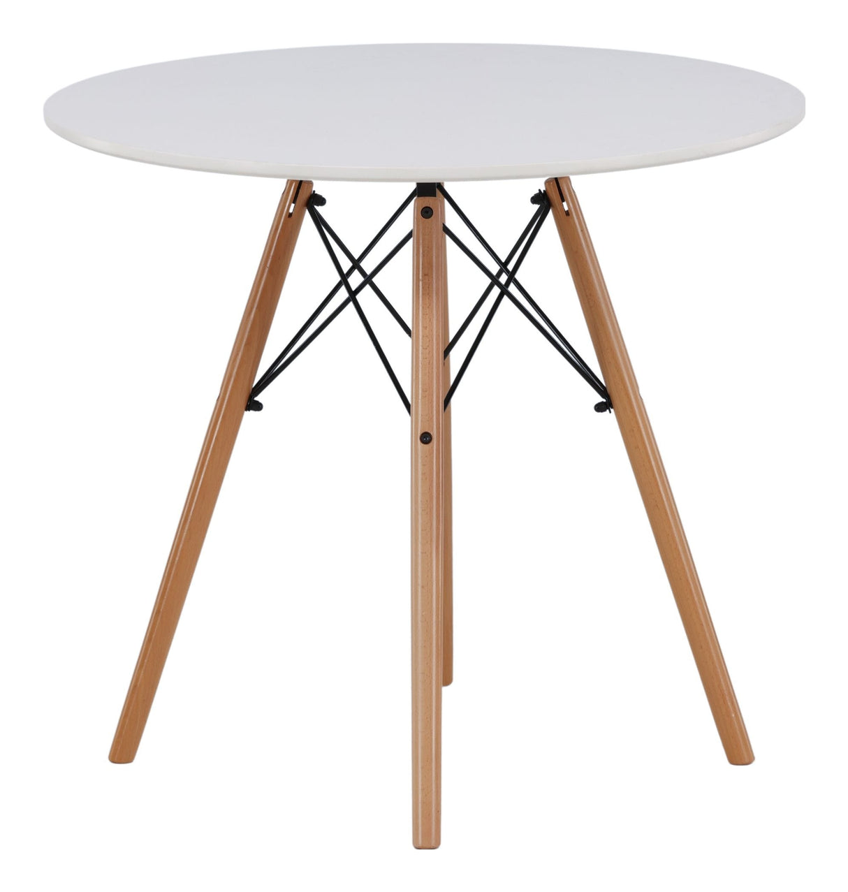 Danburi Dining table, MDF, White, Ø60