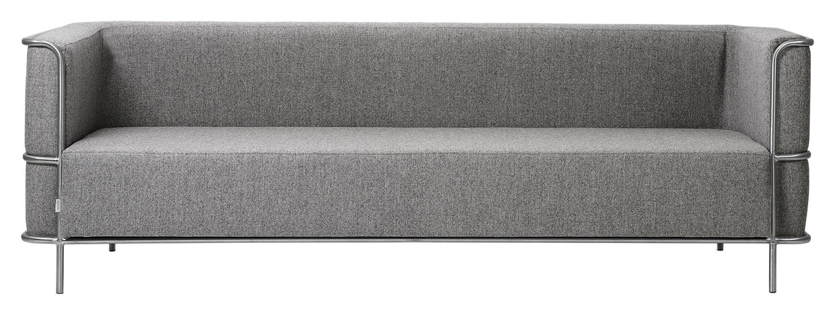 Modernist 3-pers. Sofa, Light gray wool