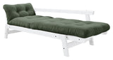 Step Sofa bed, Olive Green/White