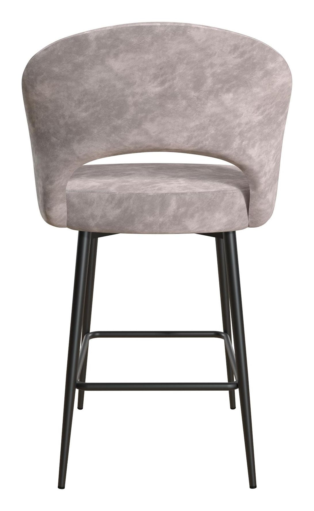 Alexi barstool, Light gray velvet