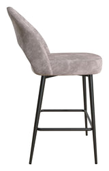 Alexi barstool, Light gray velvet