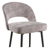 Alexi barstool, Light gray velvet