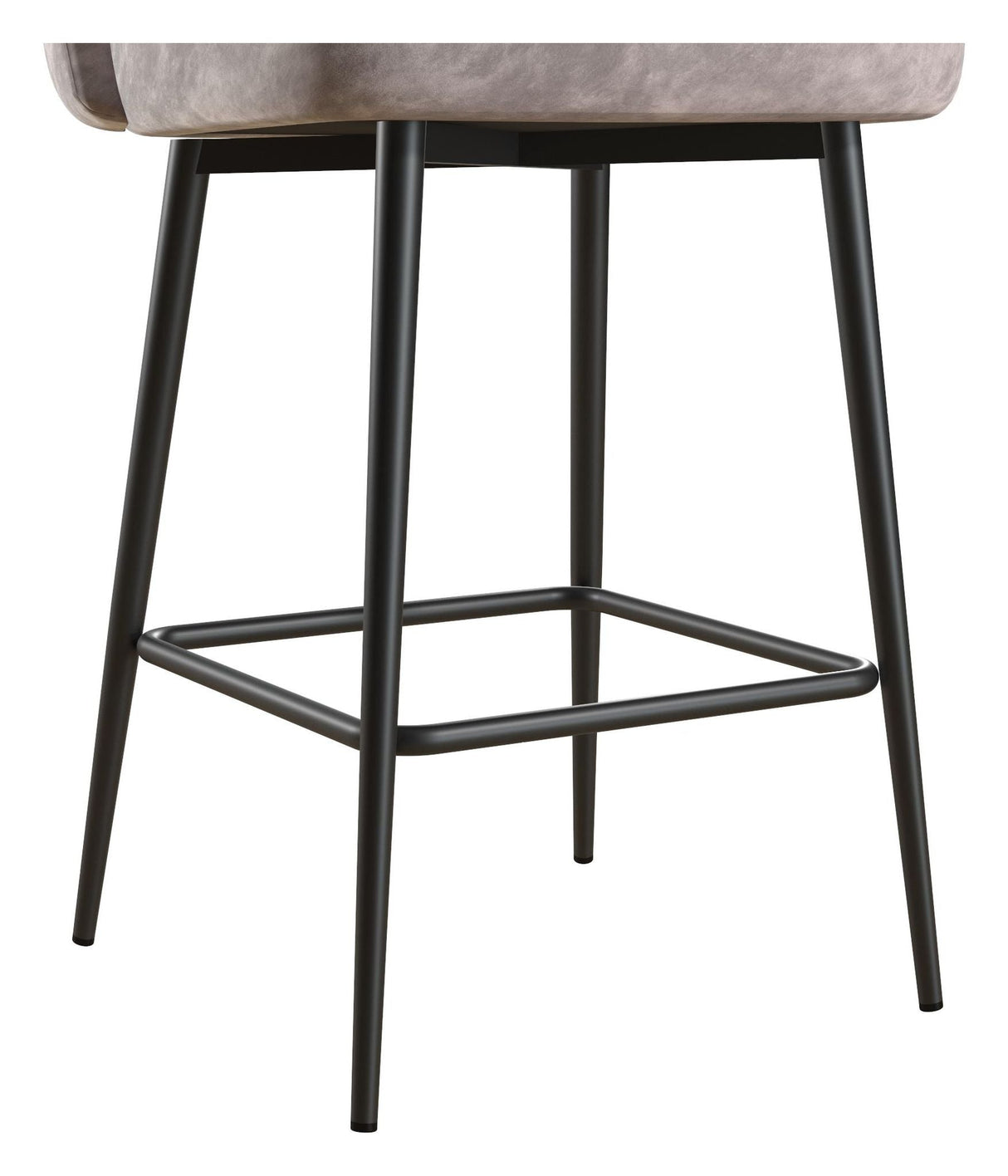 Alexi barstool, Light gray velvet