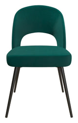 Alexi Dining Chair Padded Green Velvet