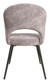 Alexi Dining Chair Padded, Light Gray Velvet