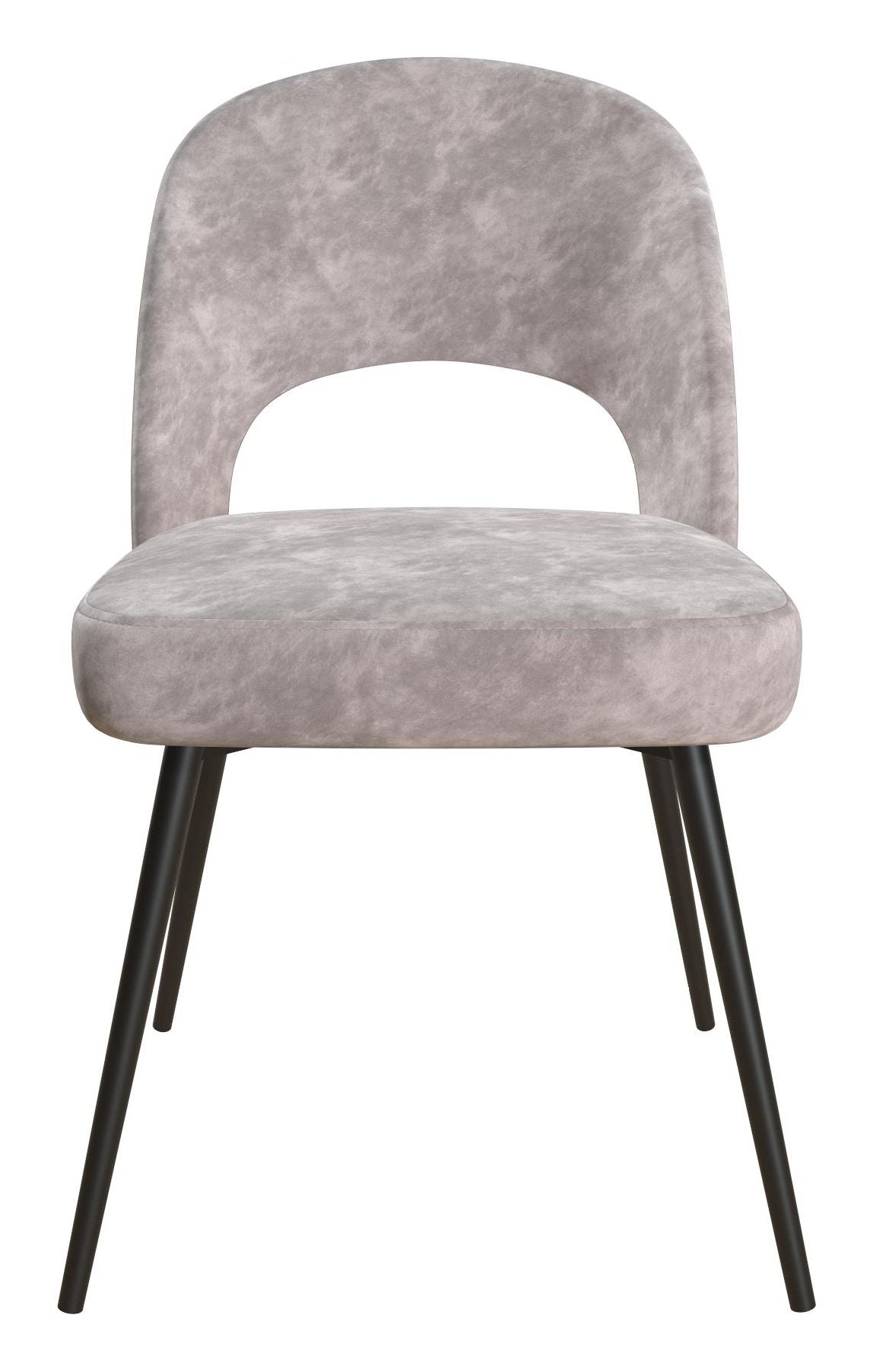 Alexi Dining Chair Padded, Light Gray Velvet