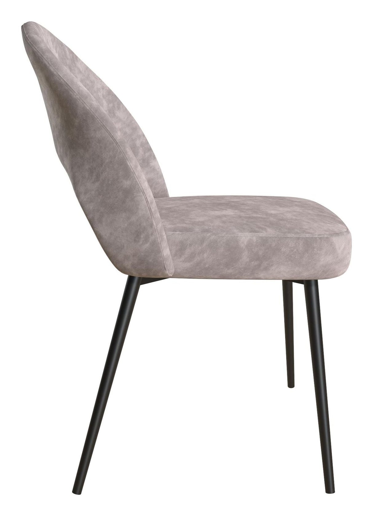 Alexi Dining Chair Padded, Light Gray Velvet