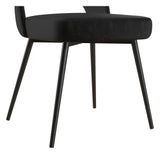 Alexi Dining Chair Padded Black Velvet