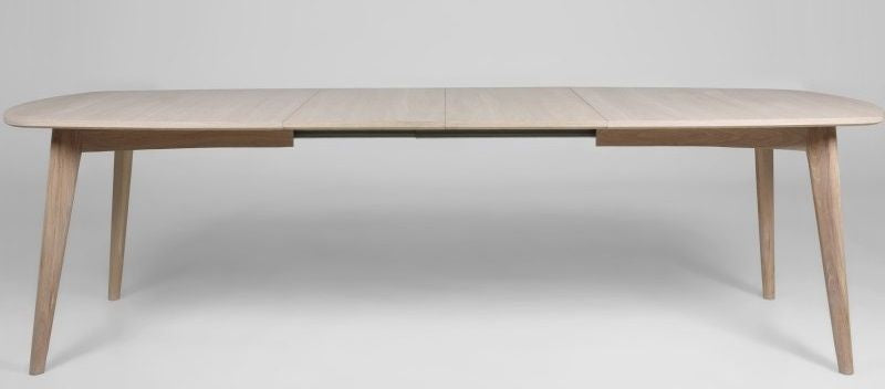 Aliva Dining table, White pigment oak veneer, 190x102