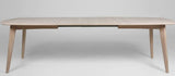 Aliva Dining table, White pigment oak veneer, 190x102