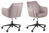 Amada Office Chair, Dusty Rose Velour