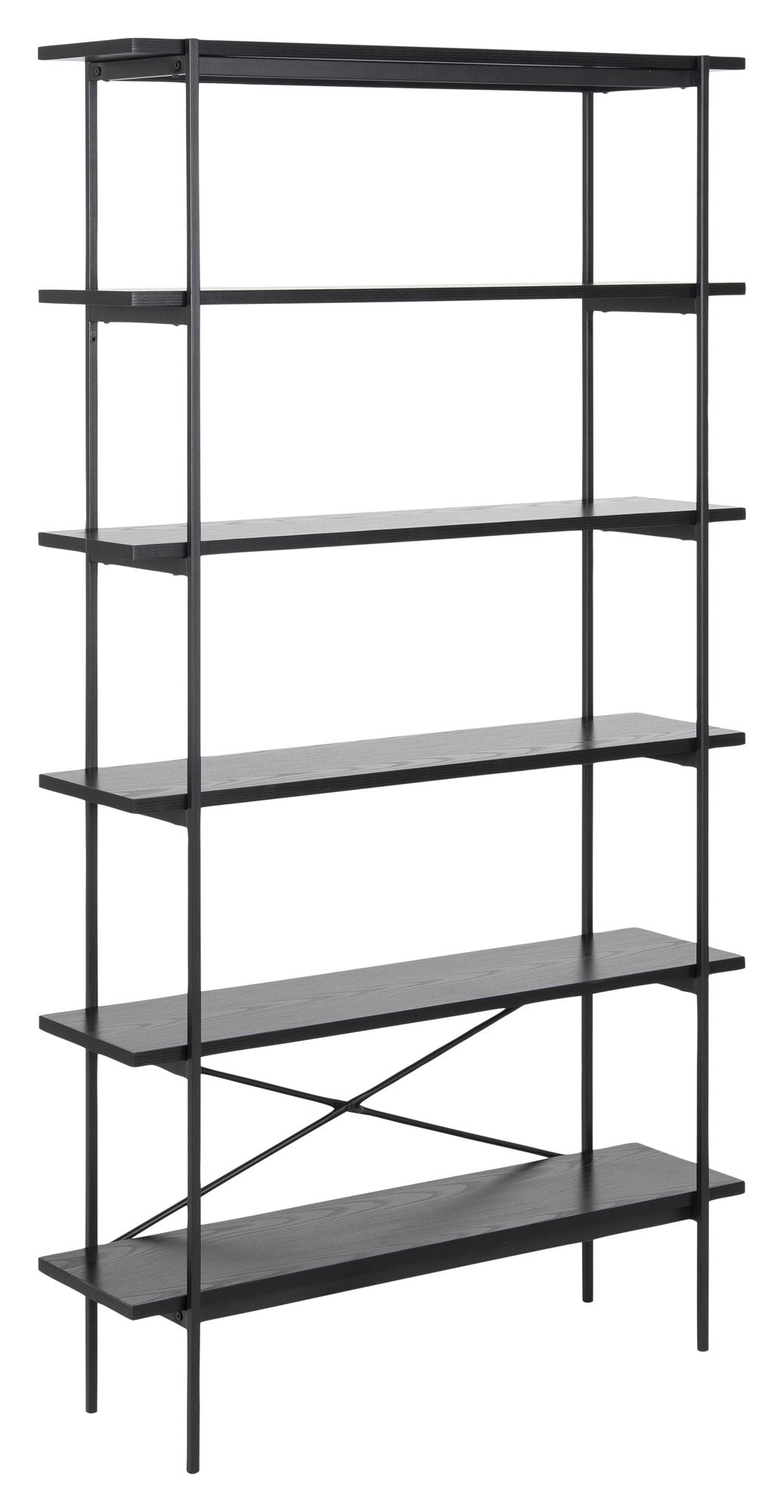 Angus Shelf, Black Melamine/Metal