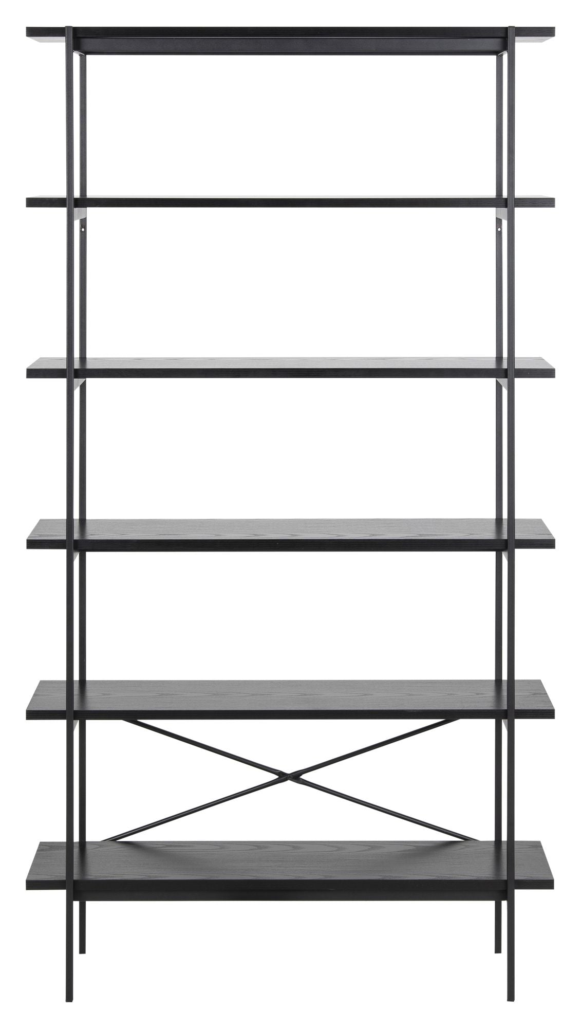 Angus Shelf, Black Melamine/Metal