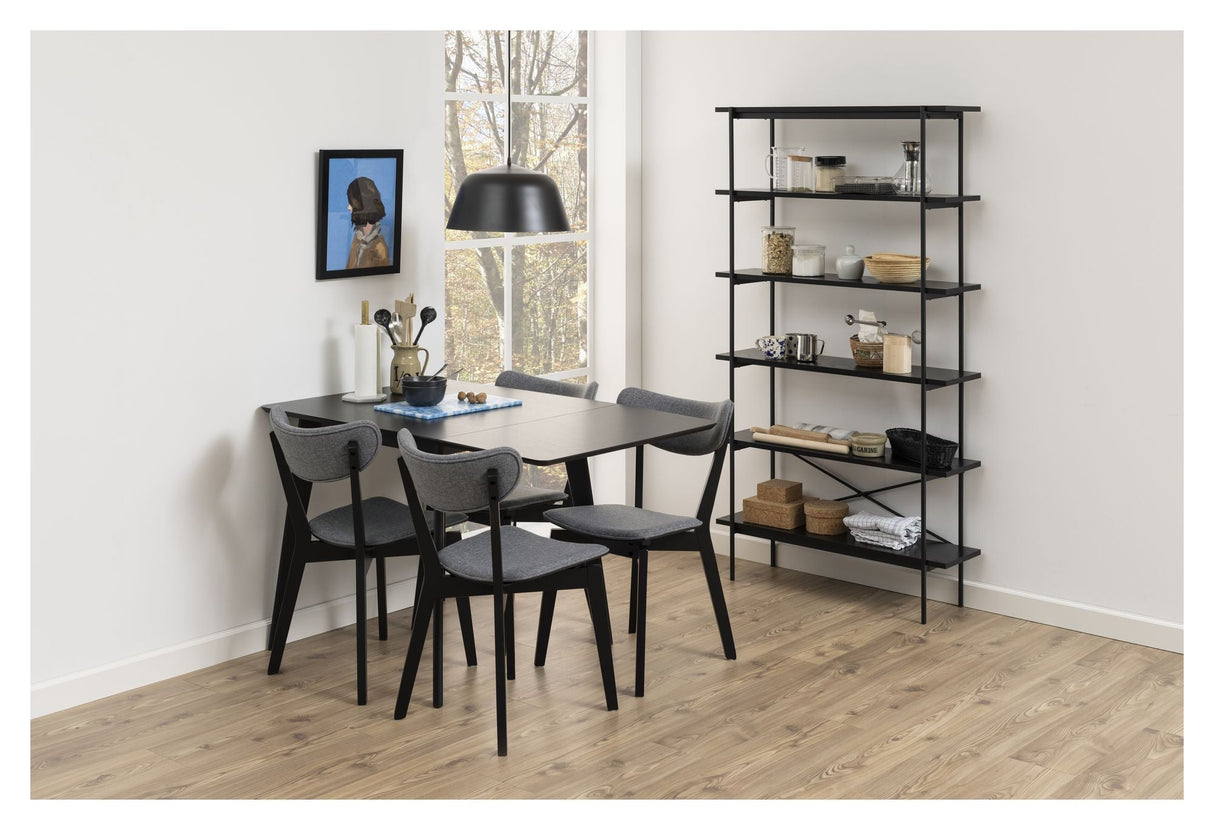 Angus Shelf, Black Melamine/Metal