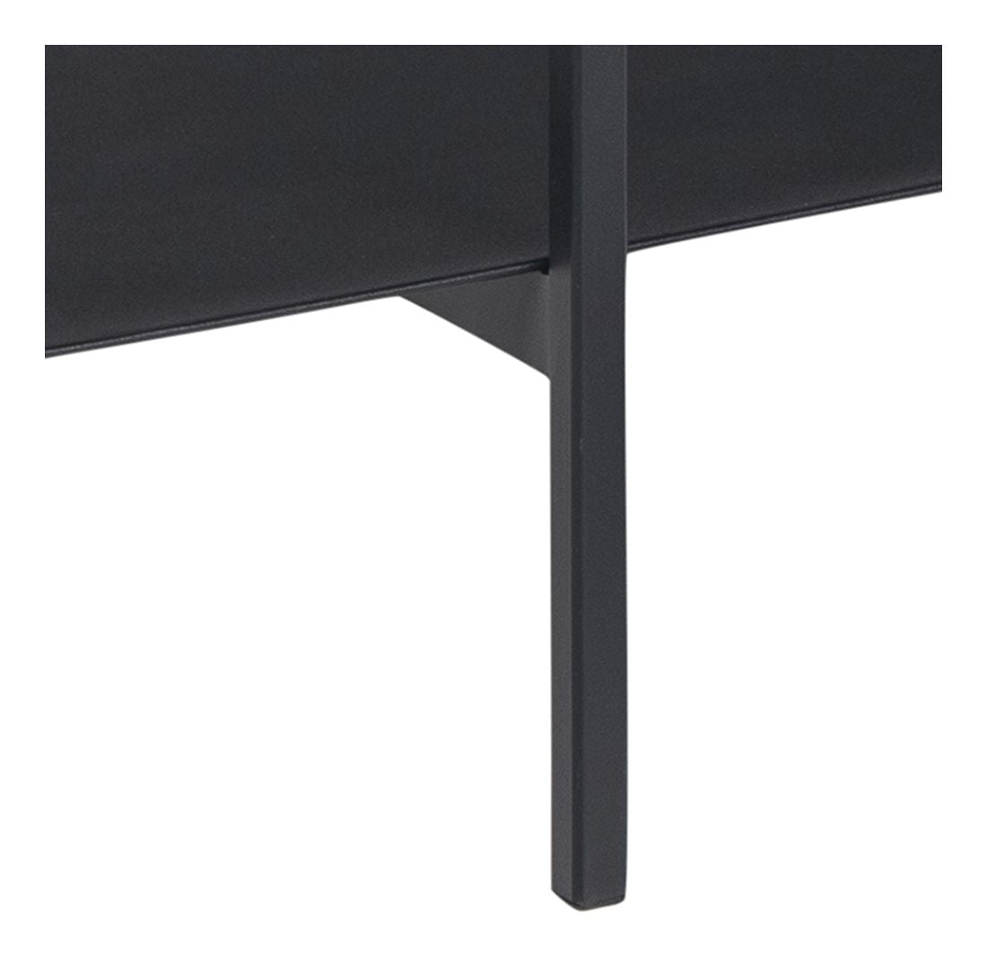 Angus Coffee table, 115x60, Black melamine