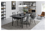 Angus Dining table, 200x90, Black melamine