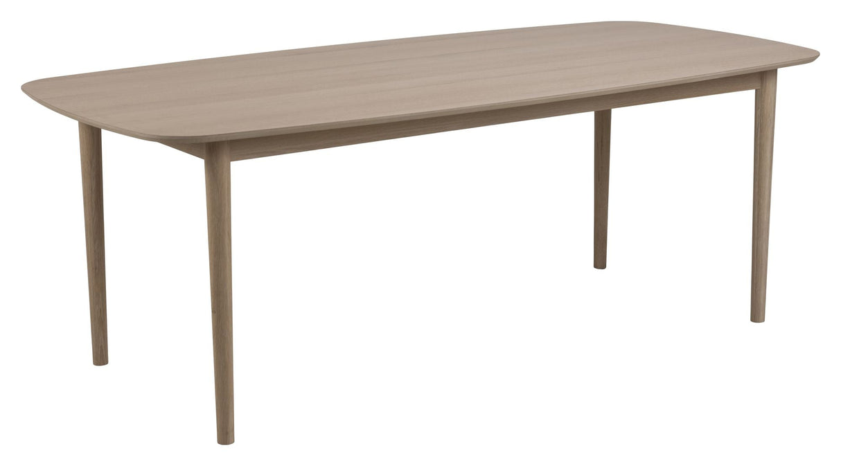 Aston Dining table oval, 210x100, White pigmented