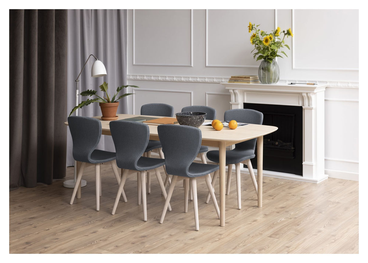 Aston Dining table oval, 210x100, White pigmented