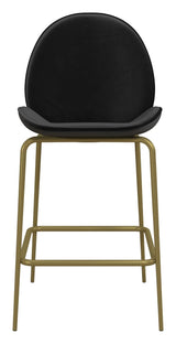 Astor Counterchair, upholstered, Black velvet