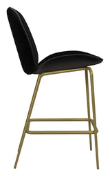 Astor Counterchair, upholstered, Black velvet