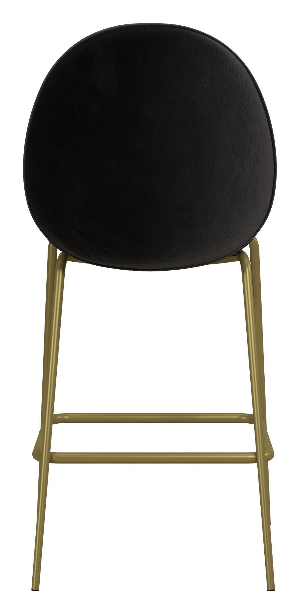 Astor Counterchair, upholstered, Black velvet