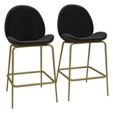 Astor Counterchair, upholstered, Black velvet