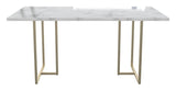 Astor Dining Table, White Marble Look