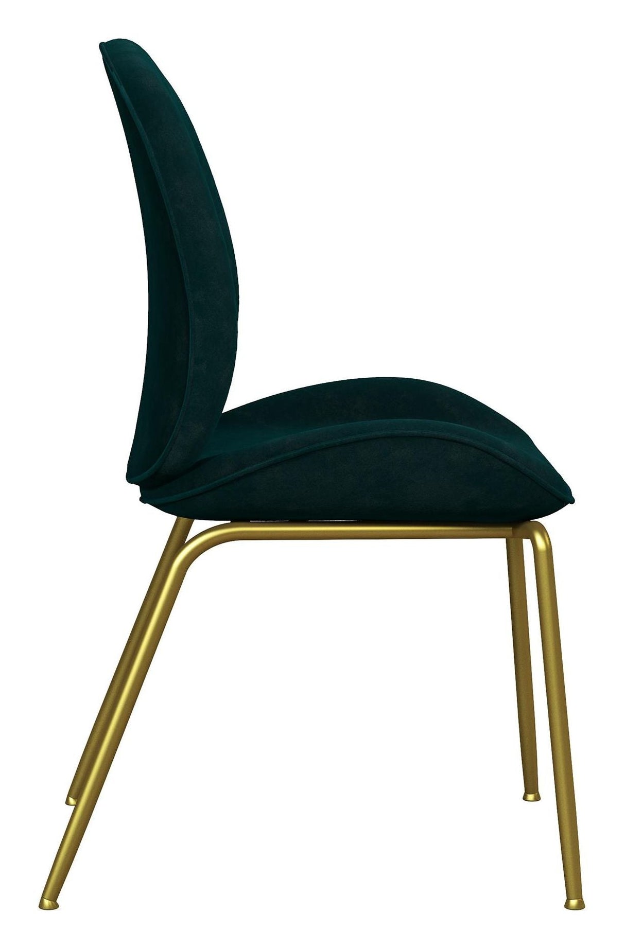 Astor Dining chair upholstered, Green velvet