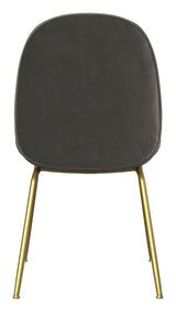 Astor Dining chair upholstered, light gray velvet