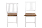 Aussi Dining chair in rubber wood, White painted