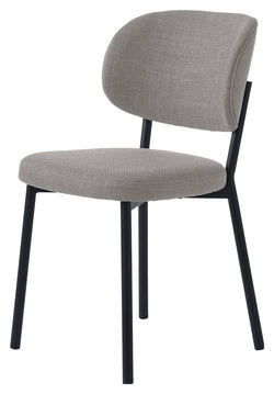 Fowler, dining chair - sand/black