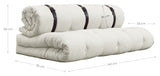 Buckle-Up Futon Sofa, Off White