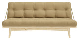 Folk Sofa bed, Pine/Wheat Beige