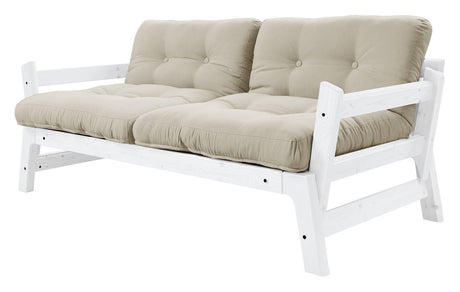 Step Sofa bed, Beige/White