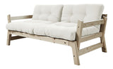 Step Sofa bed, 200, Pine/Off-white