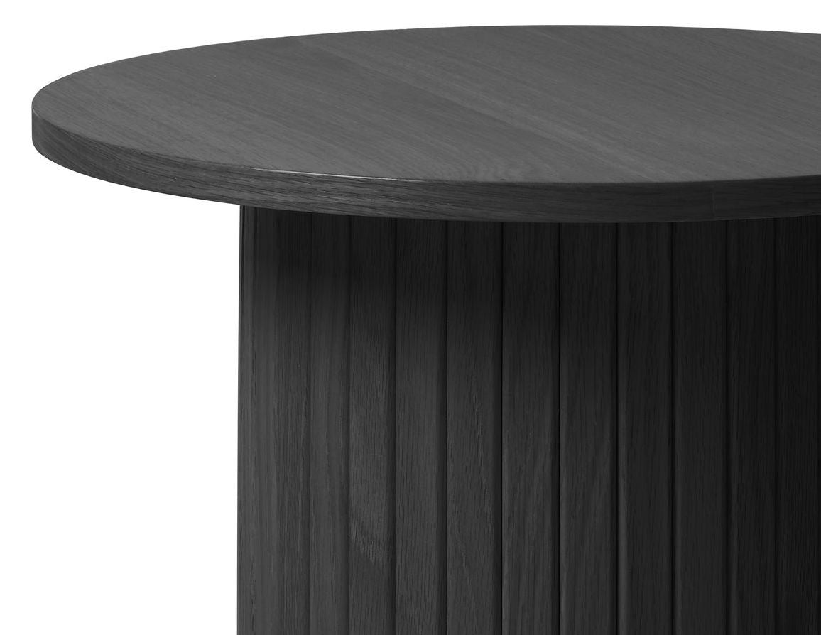 Malmö Pedestal Ø50 - Black/oak