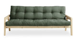 GRAB Sofa bed 130x200, Nature/Olive