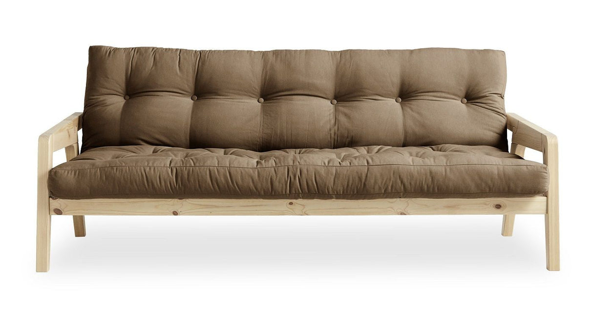 GRAB Sofa bed 130x200, Nature/Mocca