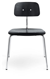 KEVI 2060 Dining Chair, Black/Chrome